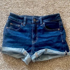 Blue jean American Eagle shorts